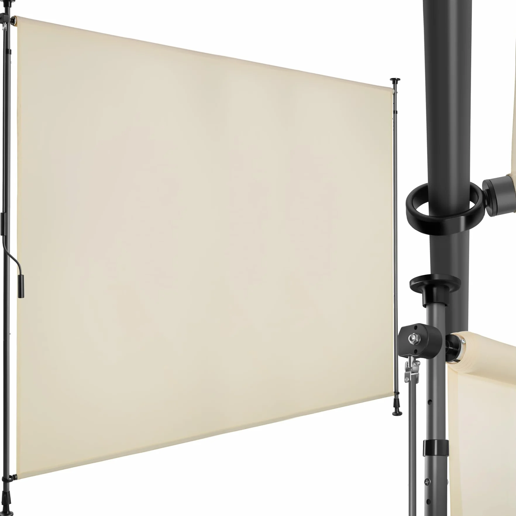 tectake Tenda da Sole per Esterno Verticale 200x310 cm Poliestere Opaco Protezione UV