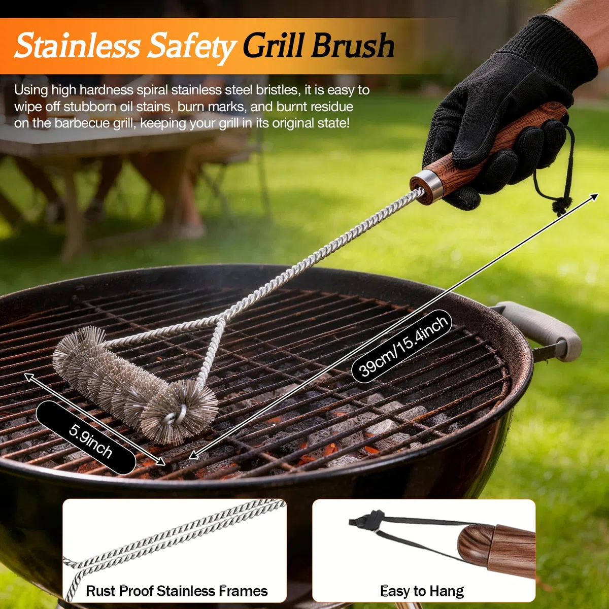 31 Pezzi Set Accessori Barbecue Professionale,Kit Barbecue con Borsa Porta Attrezzi Barbecue,Attrezzi Barbecue in Acciaio Inossidabile,Regalo per Uomo,per Campeggio,Picnic (31 Pezzi)