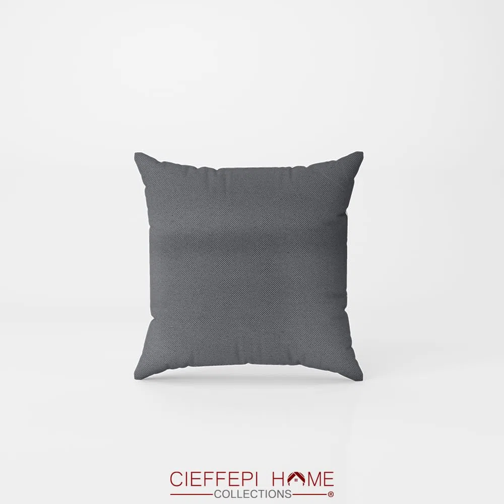 Cieffepi Home Collections Tolosa Cuscino Arredo Impermeabile 50 x 50 cm Grigio