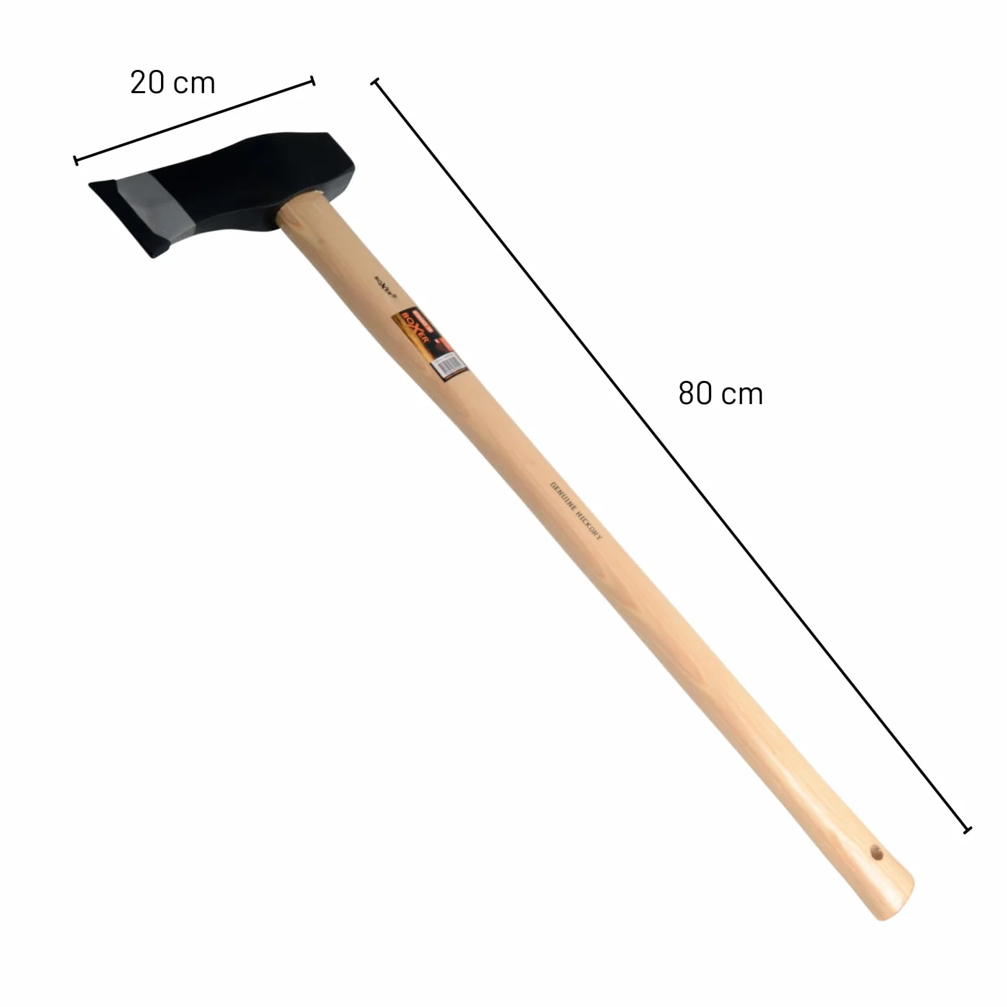 Boxer® Ascia Spaccalegna 800 mm, 2,5 kg Testa in Acciaio al Carbonio, Peso Totale 3,0 kg