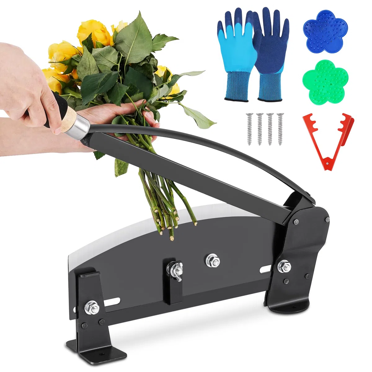 YUCHENGTECH Taglierina Professionale per Steli di Fiori 35.6cm Taglierina per Steli Floreali per Impieghi Gravosi per il Taglio dei Fiori per Fioristi, Allestimenti Nuziali e Uso Domestico