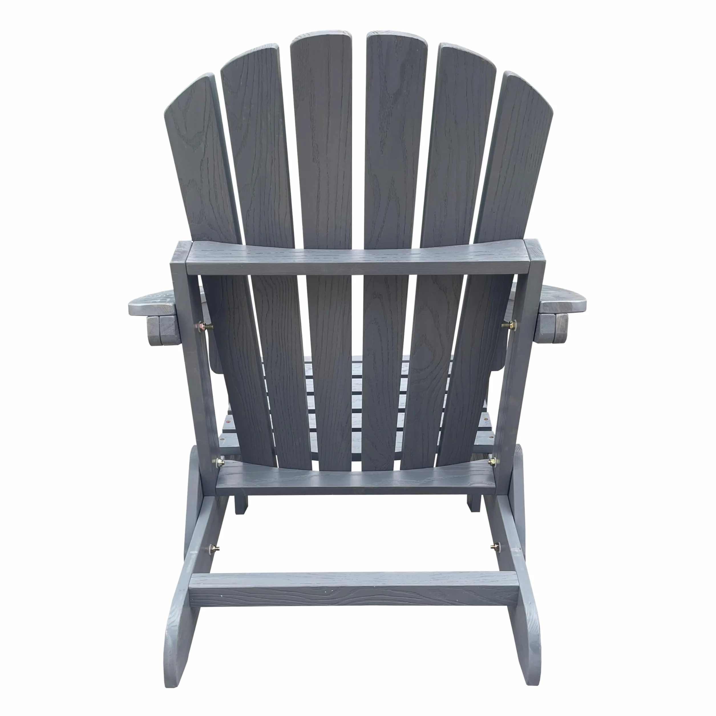 AXI Rosalie Sedia Adirondack in Legno, Pieghevole, color Grigia | Sdraio da Giardino / 100% Legno di Hemlock per 1 Persona con Braccioli e Schienale Alto | 75,5 x 86,5 x 85 cm