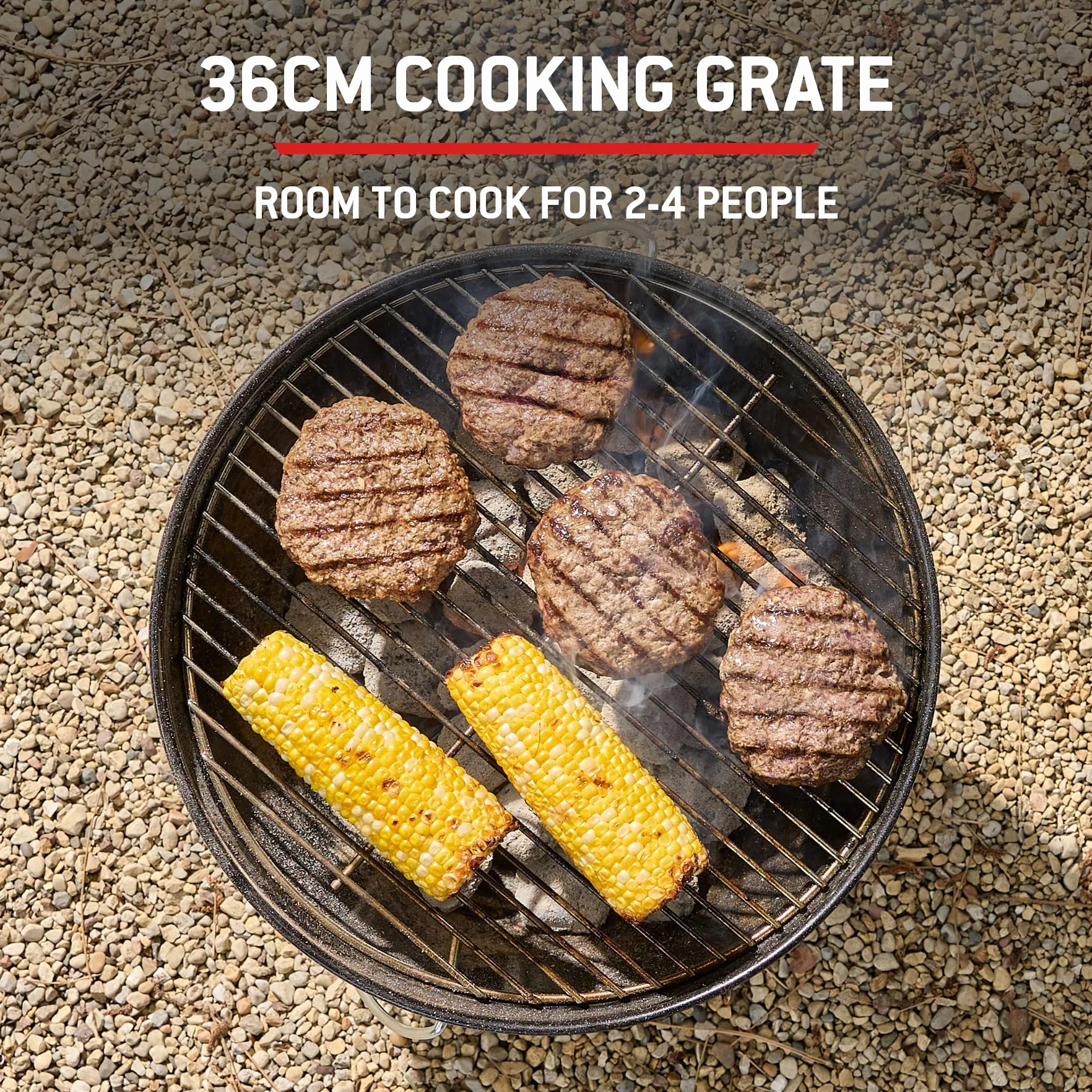 Weber Smokey Premium Barbecue a carbone 37 cm portatile