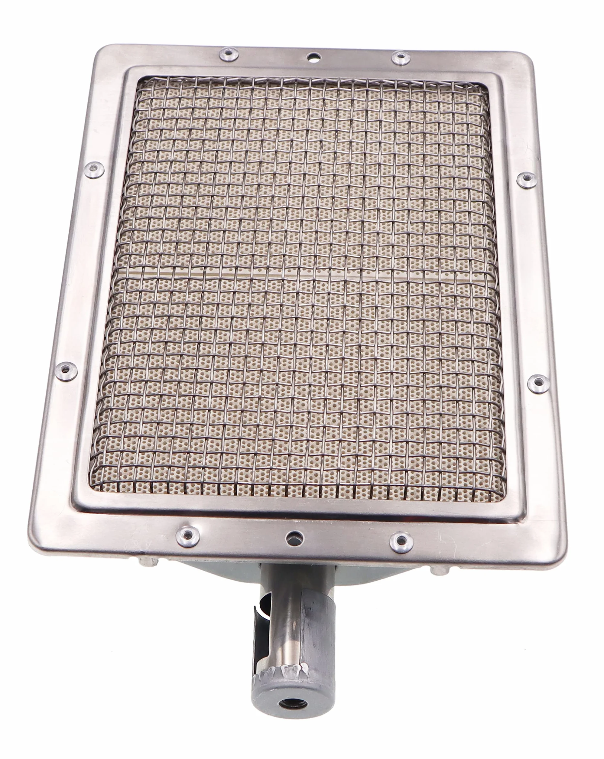 METER STAR Pezzo di ricambio per barbecue a propano, parte di riparazione, bruciatore a infrarossi, elemento riscaldante (220 x 170 mm)