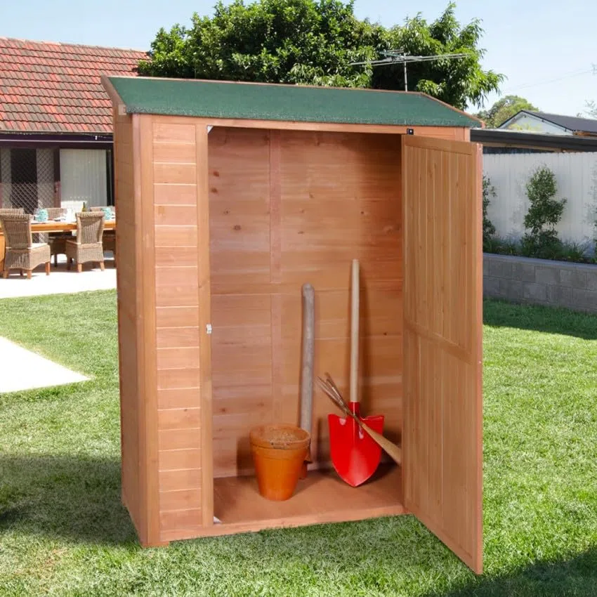 Produce Shop Casetta Armadio da Esterno in Legno Porta Attrezzi da Giardino Smew