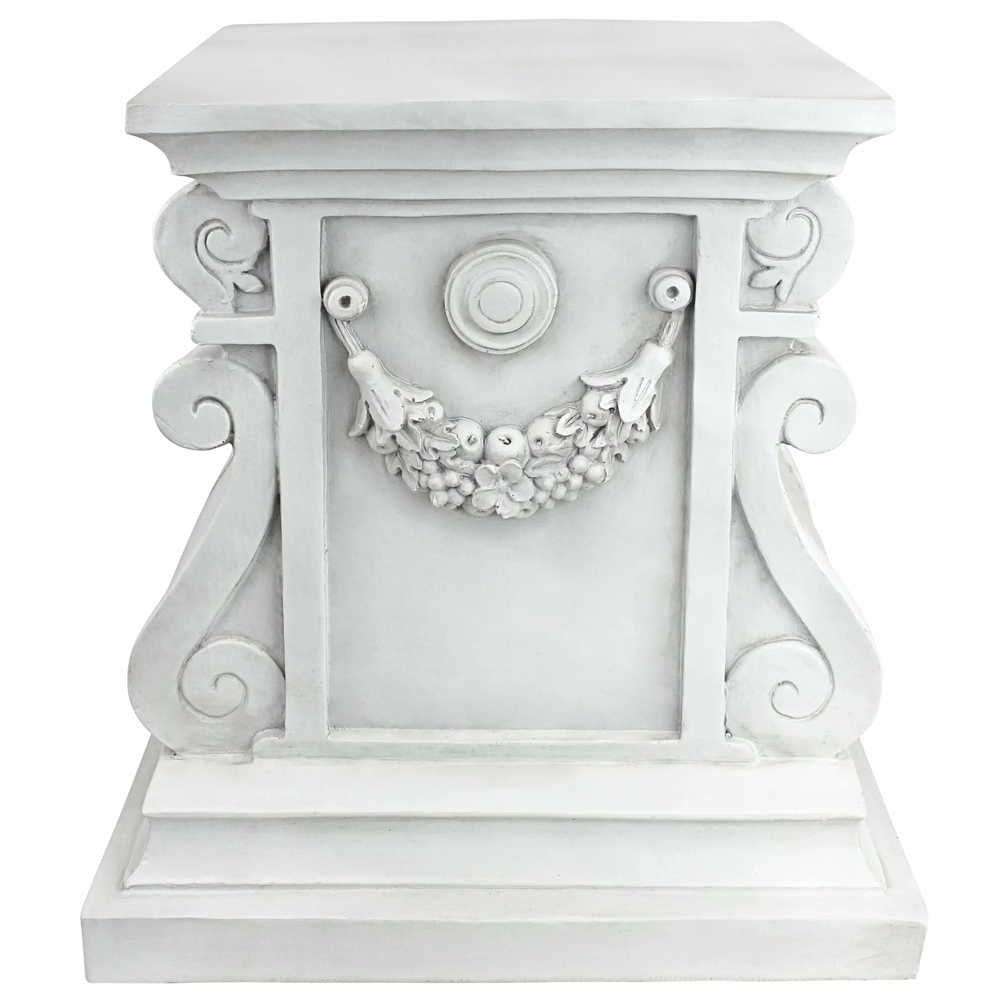 Design Toscano Statuario classico Piedistallo da giardino Base per rialzo, poliresina, 38 cm