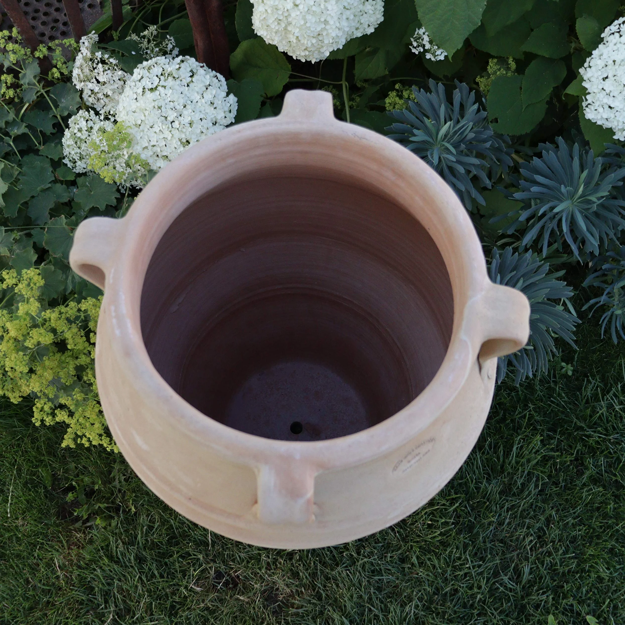 Palatina Werkstatt Esclusiva anfora in terracotta, 70 cm, 100% fatto a mano, bellezza inconfondibile per il vostro giardino e interni