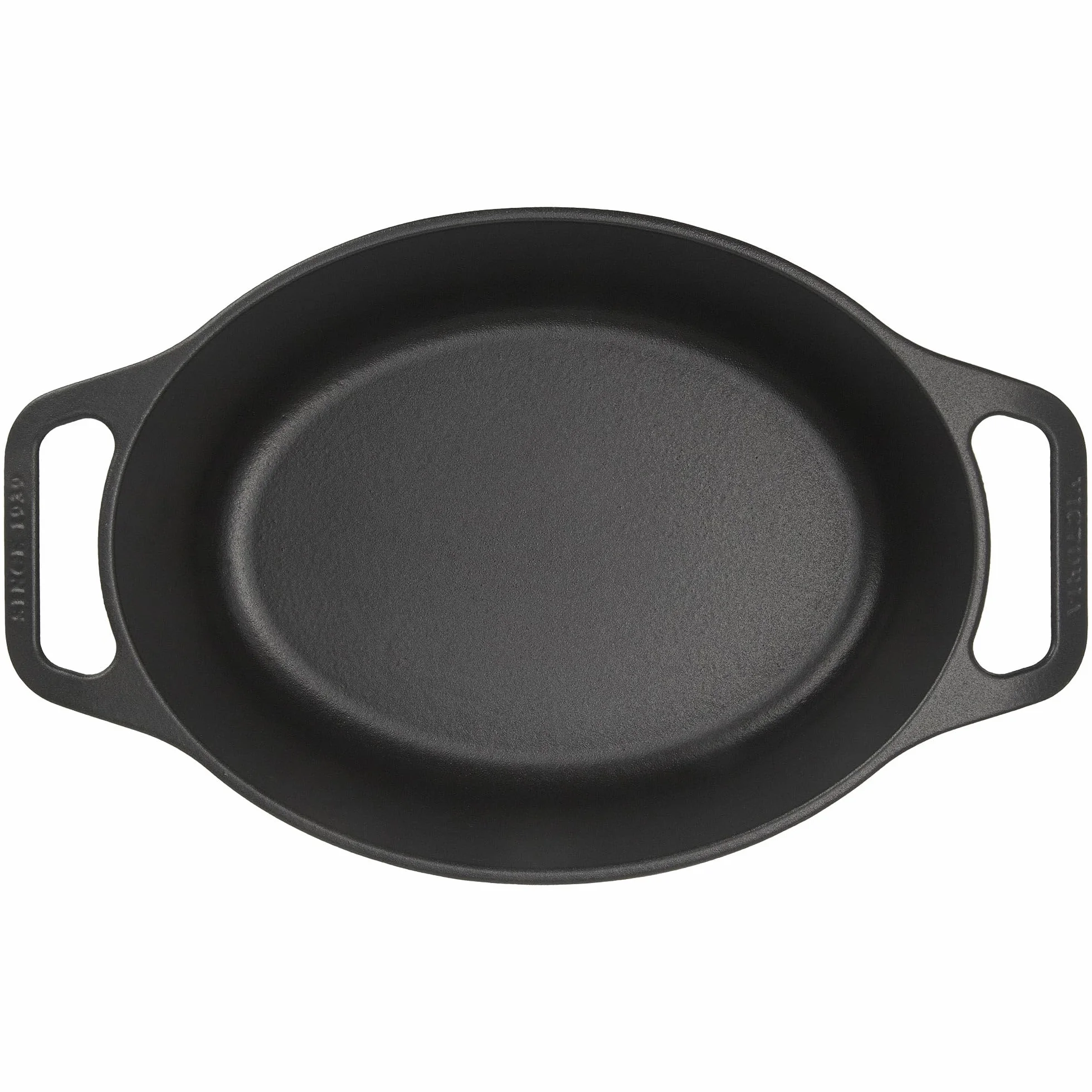 Victoria Forno Olandese, Pentola et Padella Induzione Ghisa Smaltata 31 cm Ovale, Cocotte 5,7L, Senza PTFE né PFOA, Adatta per Fuoco, Barbecue, Forno, Vetroceramica, Gas