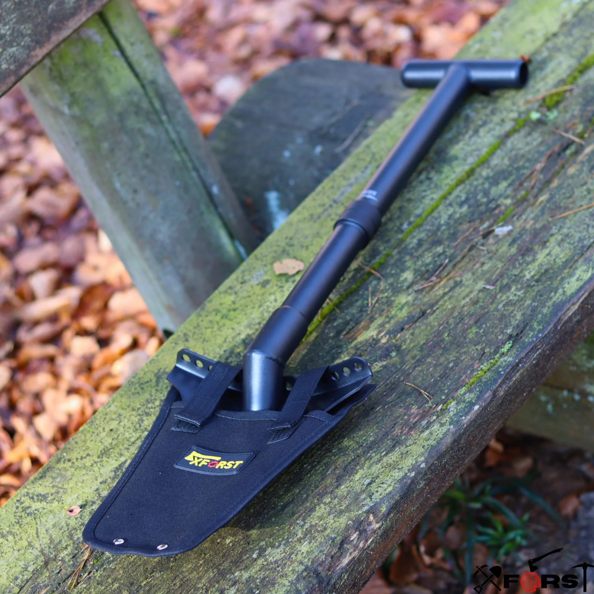 forst X-SZ2 - Pala robusta, ideale per giardinaggio e prospezione. 72 cm, 1,66 kg, lama trapezoidale affilata con denti laterali per giardinaggio, rimozione radici