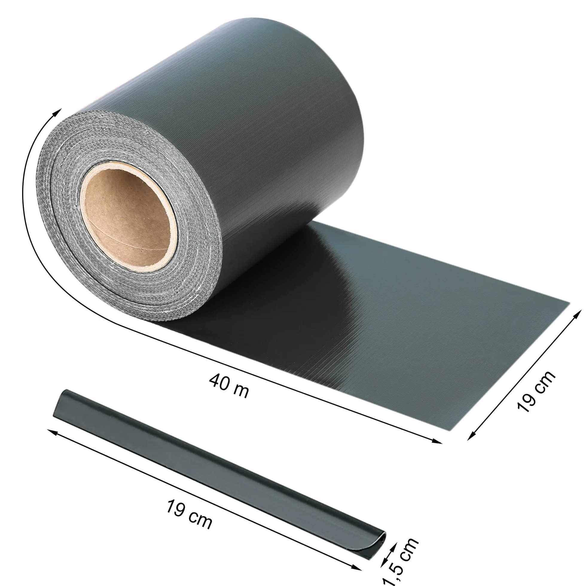 jarolift PVC Strisce Frangivista per Recinzione, Impermeabile, Frangivento, Incluse 25 Clip di Fissaggio, Rotolo 40 m x 19 cm, Crema - Avorio Chiaro