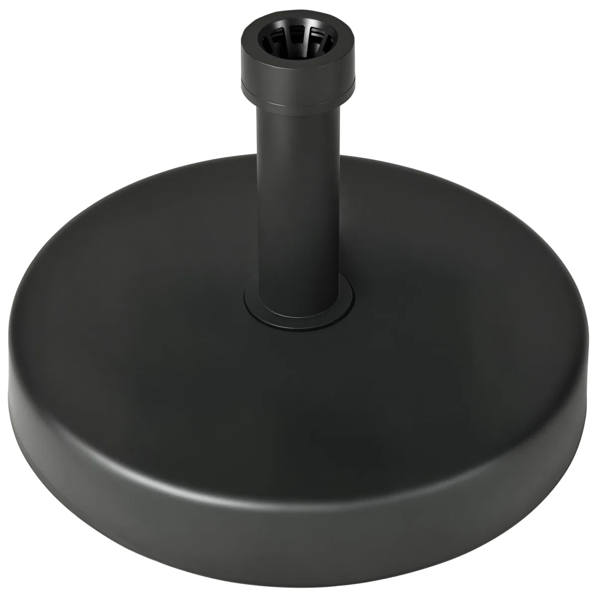 Outsunny Base per Ombrellone da Giardino in Plastica PP Max 18kg di Peso, Ø45x33 cm, Nero