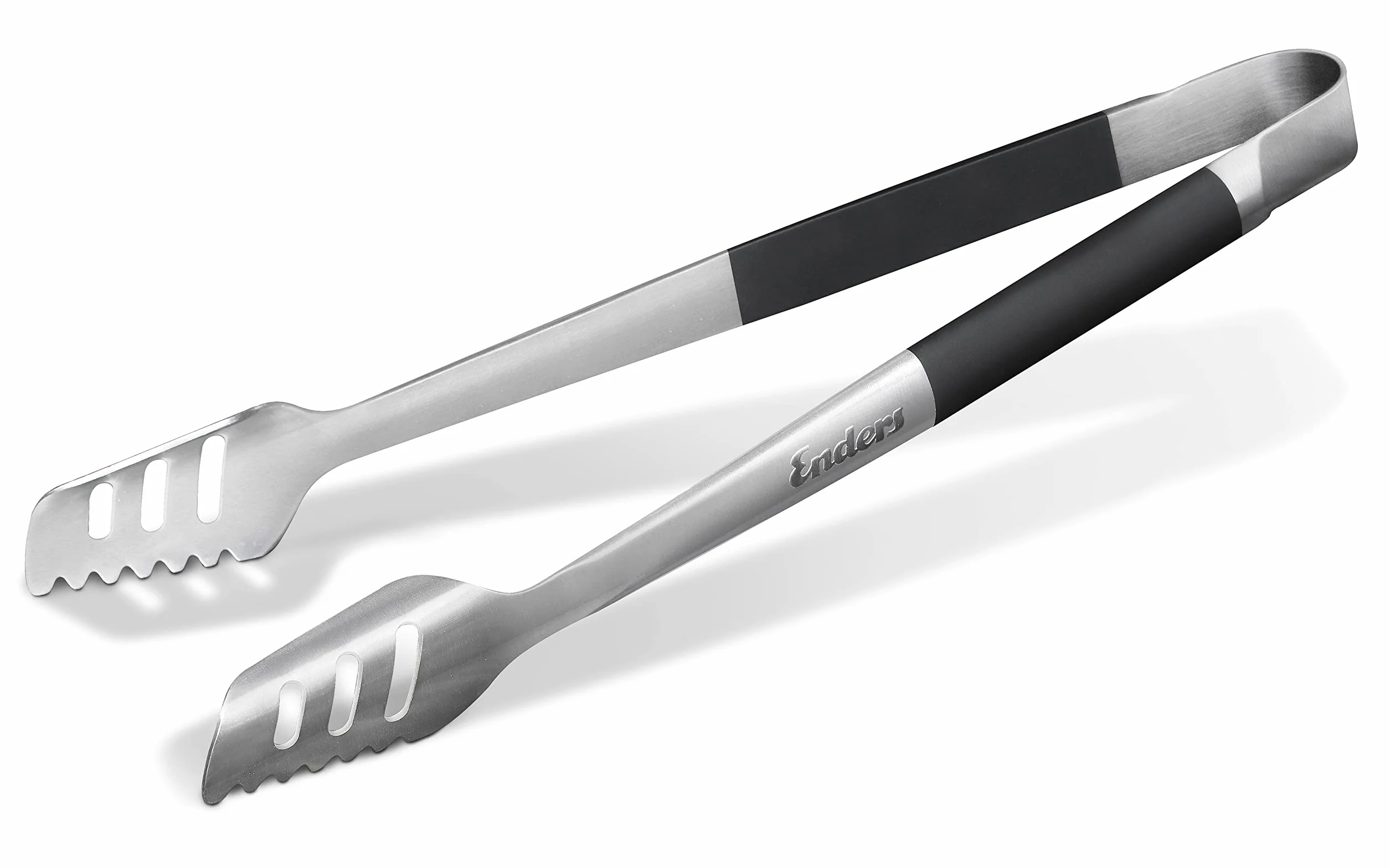 Enders Set Utensili BBQ 3 in 1 - Spatola, Pinze, Forchettone & Custodia includa - Set Premium: 3 Utensili da BBQ in acciaio inossidabile con rispettiva custodia per BBQ #8786