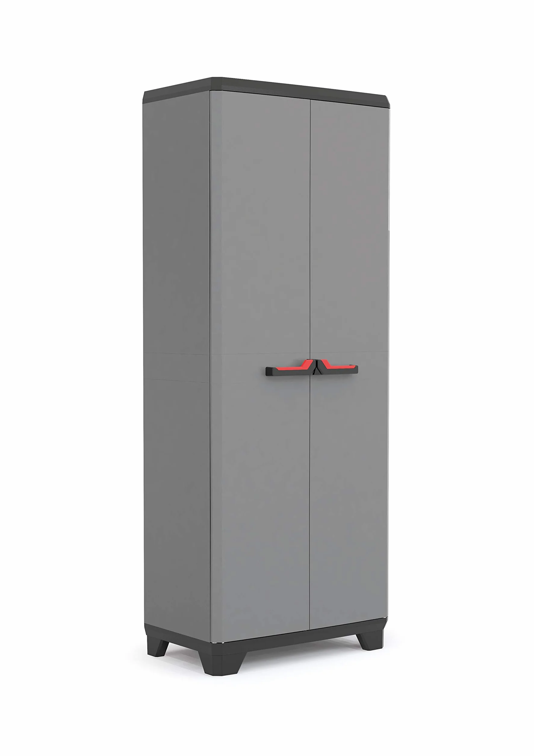 Keter Armadio Alto Stilo 3 Ripiani Regolabili 68x39x173 H Cm Grigio Scuro
