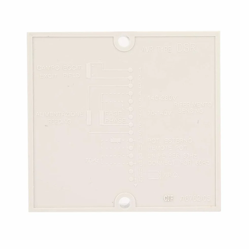 Regolatore di tensione automatico, DC 5A AVR Abete del regolatore di tensione automatico per generatore Meccalte A6762 40-270VAC Durevole lunga durata