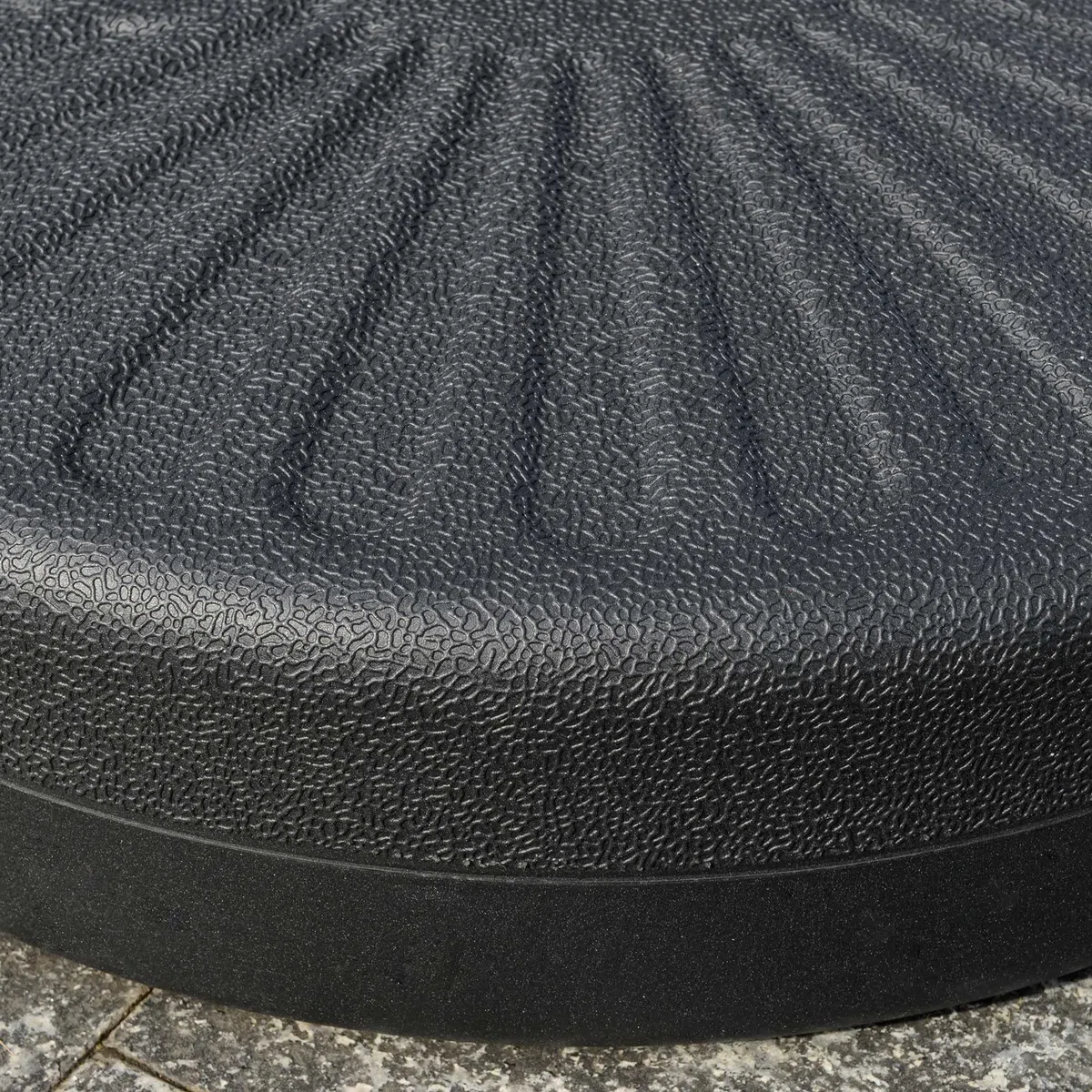 Outsunny Base per Ombrellone da Giardino con Palo Centrale Φ3.8cm e 4.8cm, Basamento per Ombrellone Riempibile con Acqua o Sabbia, Nero