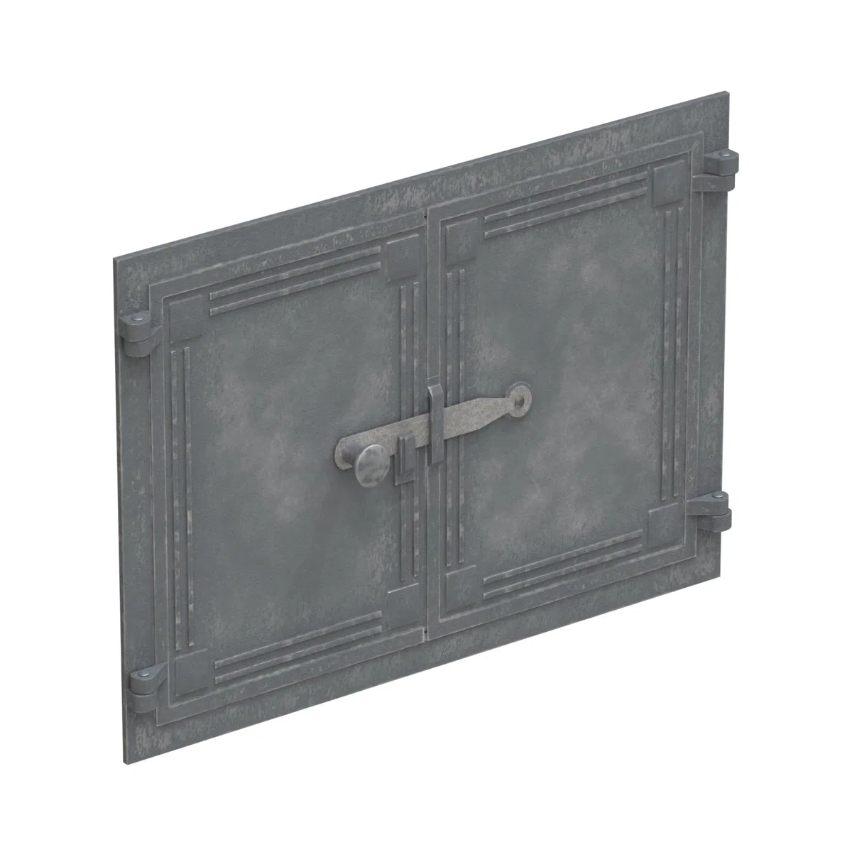 Porta per forno a legna in ghisa 48 x 33 cm per forno pizza e forno a pietra
