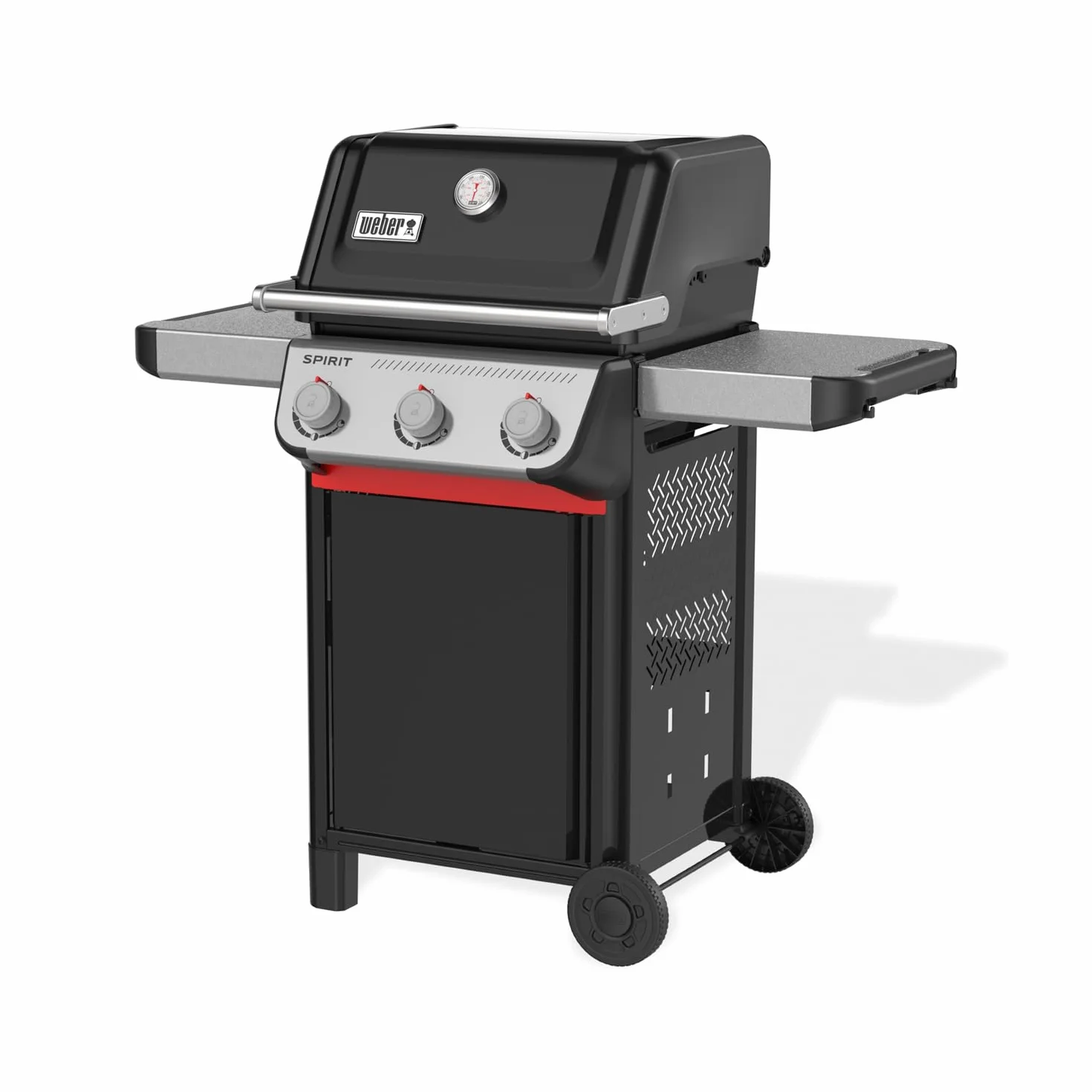 Weber Spirit E-310 Barbecue a Gas 3 Bruciatori, Accensione Snap-Jet, Griglia 51x46cm, Nero/Argento