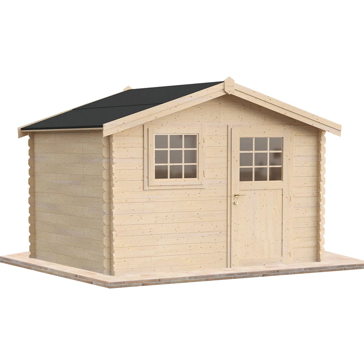 Casetta da giardino in legno per esterni 9 mq 300x300 25mm MADE IN ITALY mod. DALI' casetta in legno, rimessa attrezzi, deposito, box per esterni (Con Pavimento)