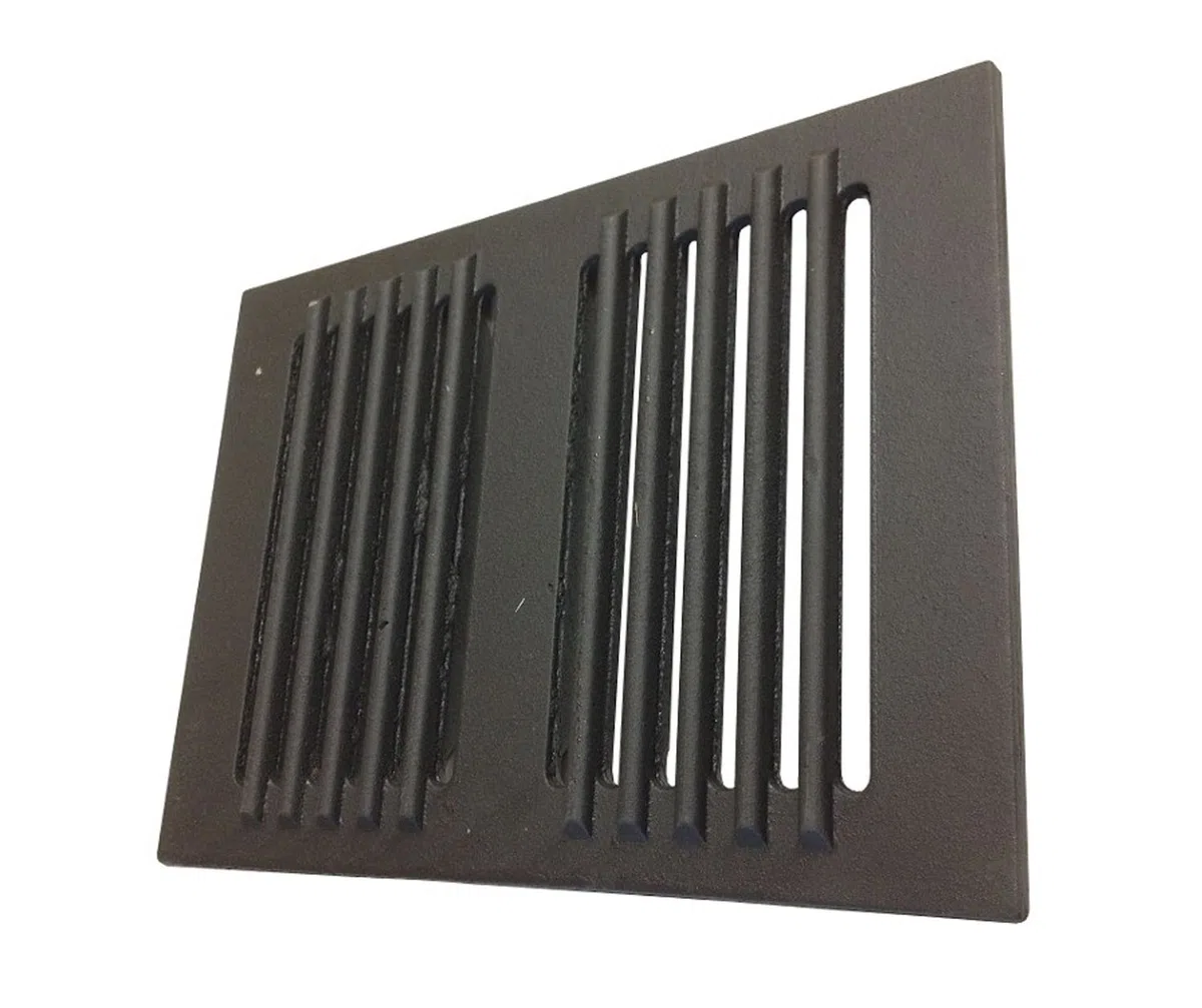 Grillrost aus Gusseisen für Pellet-Öfen und Kamine 34 x 24,8 cm Clam