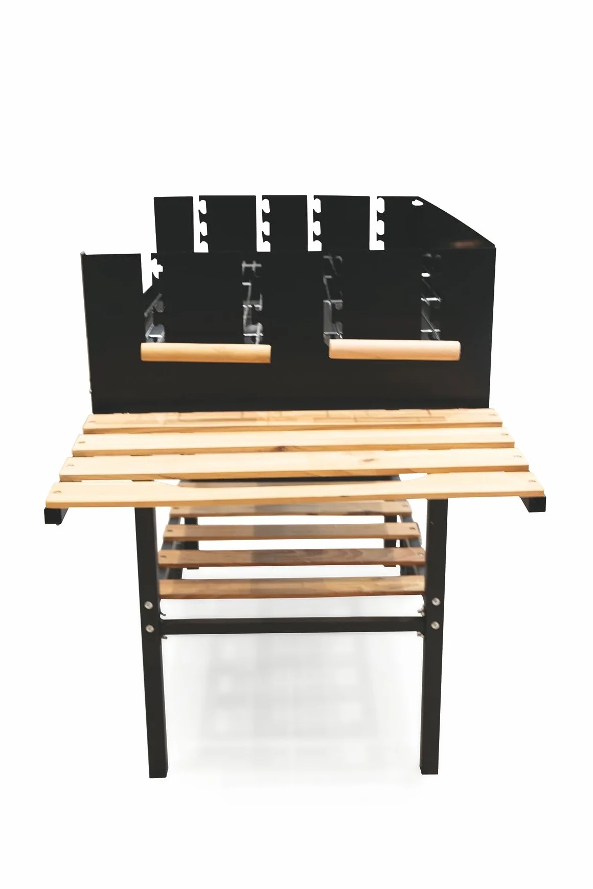 Galileo Barbecue con Ruote Rettangolare 126x56x87 cm Nero