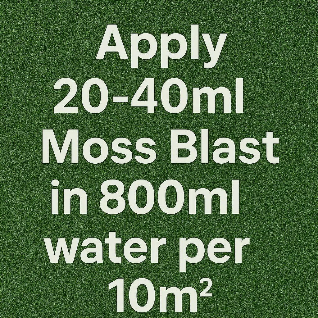 Moss Blast 250 m² solfato di ferro liquido per prato azione rapida