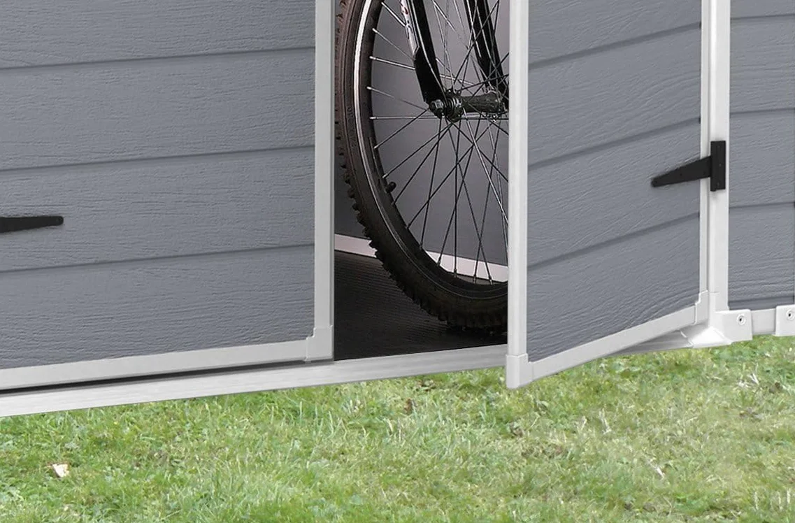 Keter Casetta da Giardino, Manor 6x8, Grigia, 185,8 x 236,8 x 227H cm