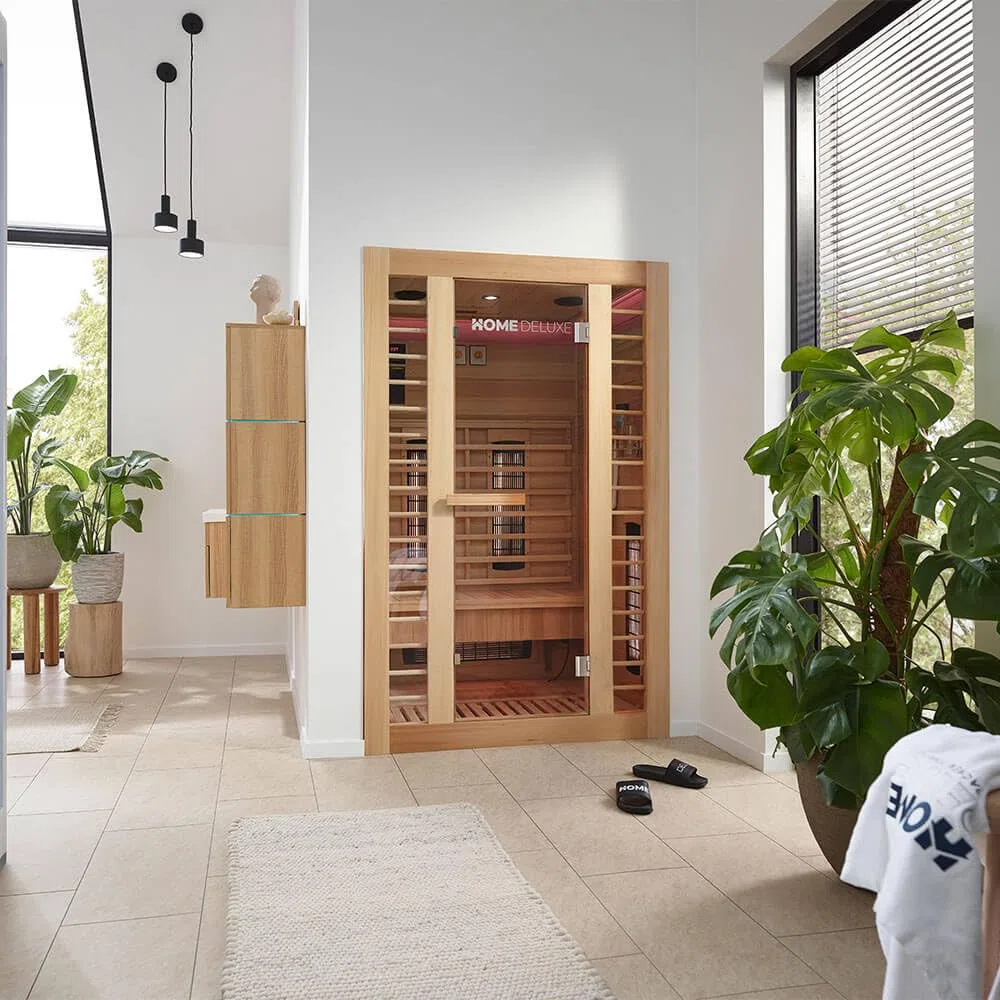 Home Deluxe sauna a infrarossi REDSUN M Deluxe 120x105x190 cm 2 persone cabina