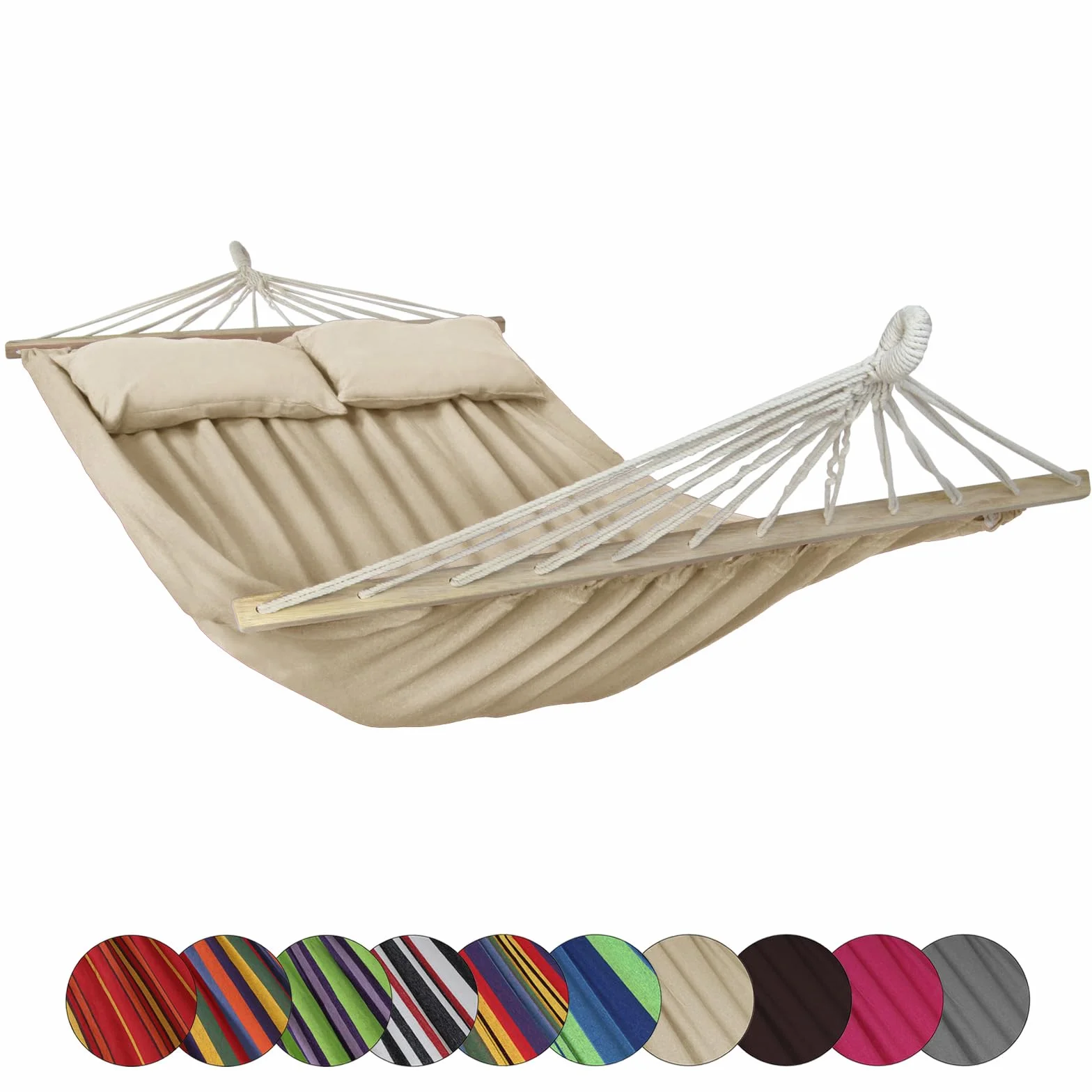 BB Sport Amaca Doppia 240x150 cm 300 kg 2 Persone Giardino