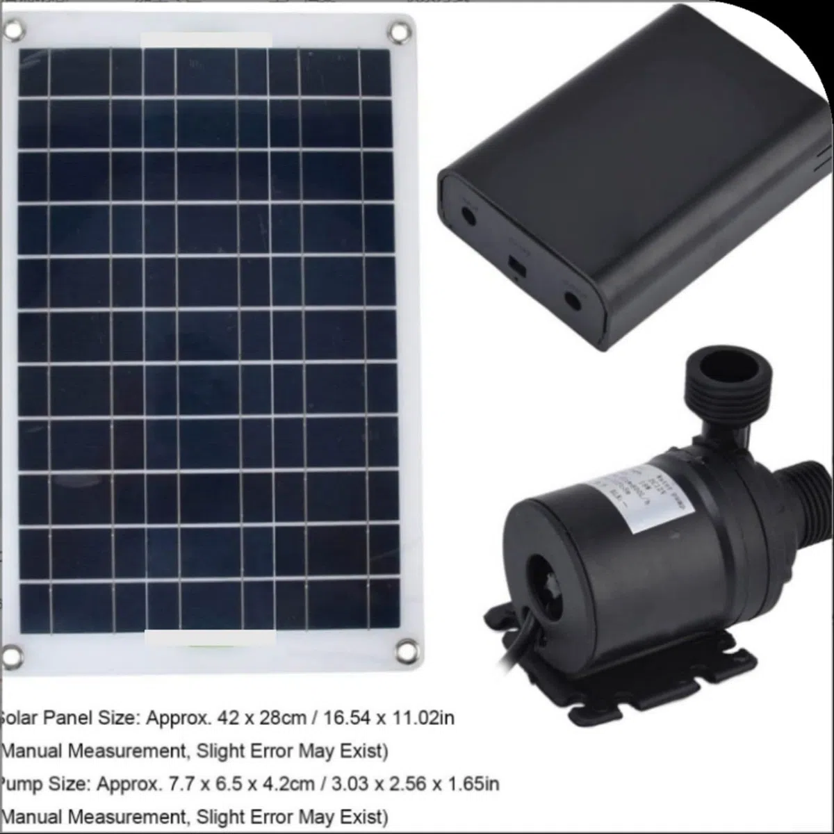 HpLive 50 W, 800 l/h, fontana solare, a basso rumore, a cascata, per stagno, piscina, acquario