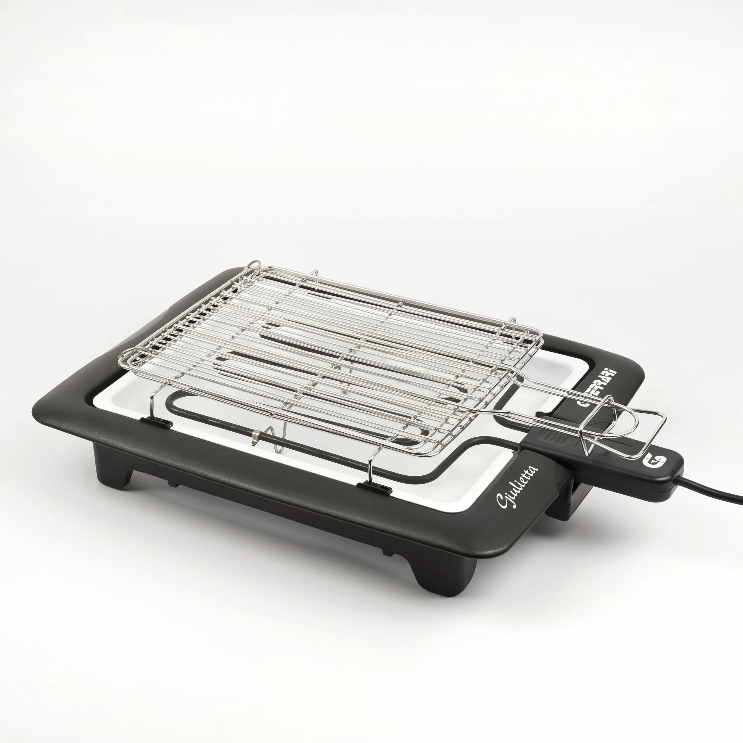 G3 Ferrari G10024 Giulietta Barbecue Elettrico 2000 W Griglie Inox 31 x 25 cm Nero