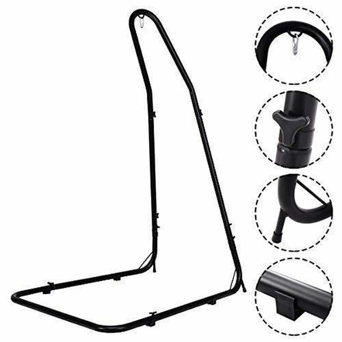 GIANTEX Supporto per Sedia Sospesa con Altezza Regolabile 200-240 cm, Sostegno per Amaca in Acciaio per Neonato, Portata Max 150 kg (senza sedia a sospensione)