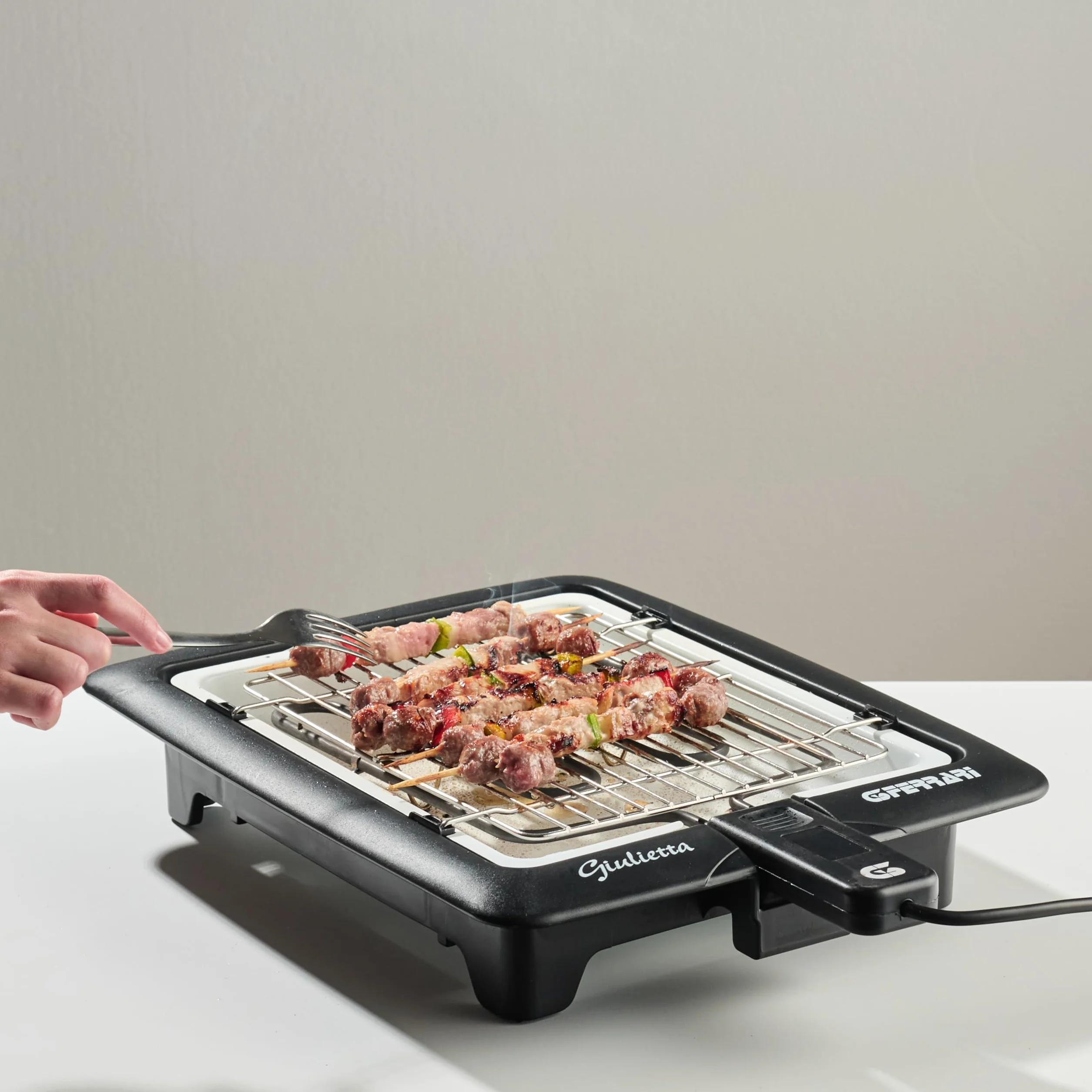 G3 Ferrari G10024 Giulietta Barbecue Elettrico 2000 W Griglie Inox 31 x 25 cm Nero
