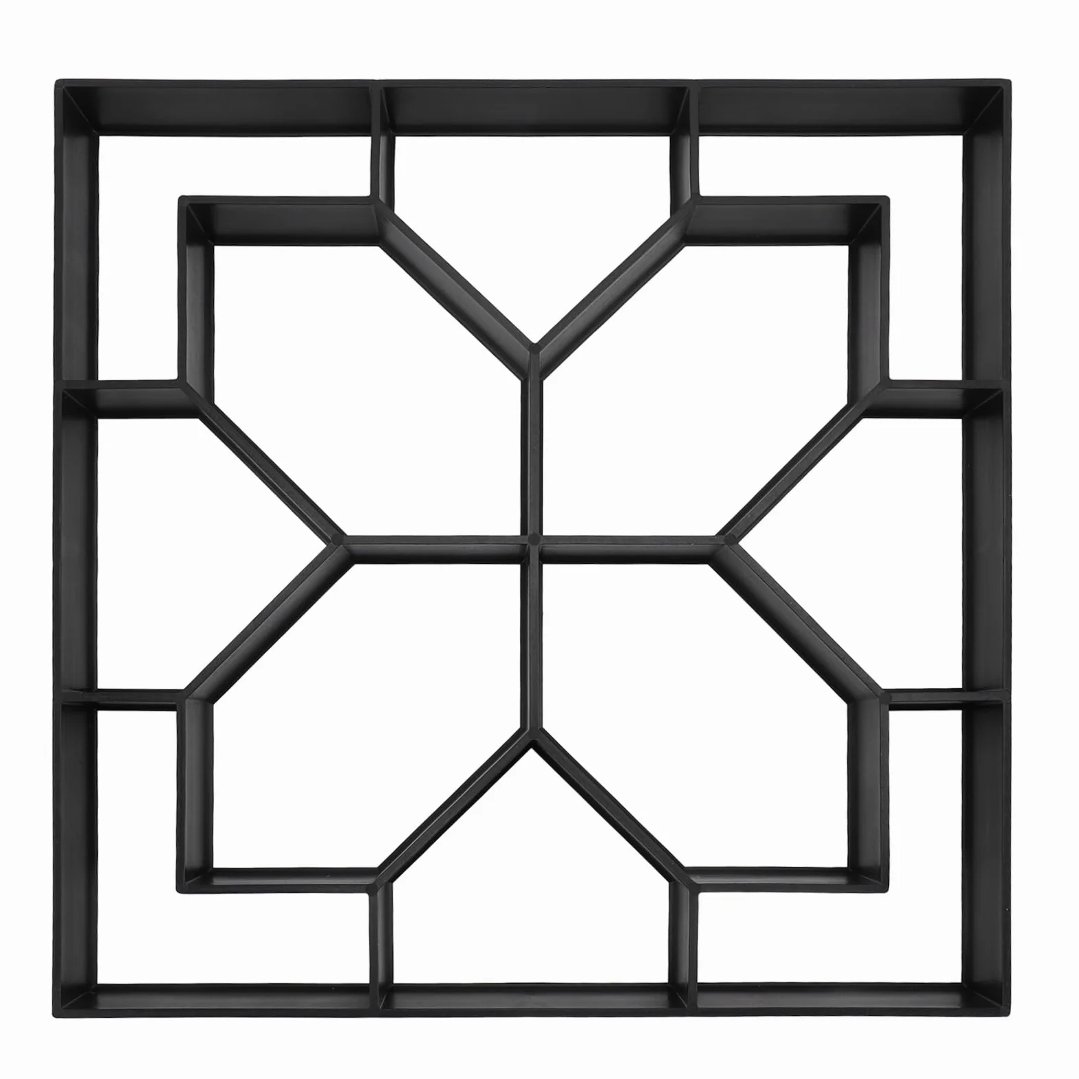 Forme In Cemento, 40X40Cm Riutilizzabile, Creatore Percorsi In Cemento Pavimentazione In Pietra per Prato, Patio, Giardino, Creatore Blocchi Terreno, Forma Pavimentazione Vialetti