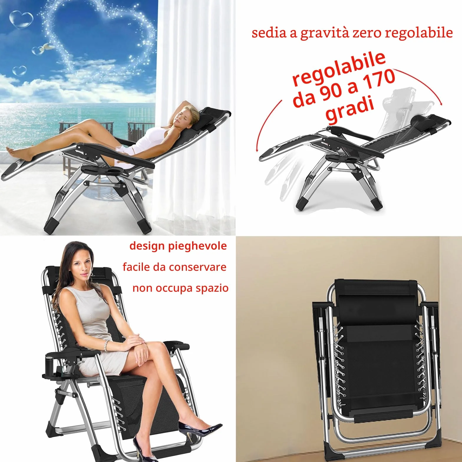 sedia sdraio da esterno pieghevole sedie da giardino pieghevoli da balcone campeggio spiaggia imbottita da casa lettino prendisole portatile per esterno Allargamento Capacità di carico 200 kg