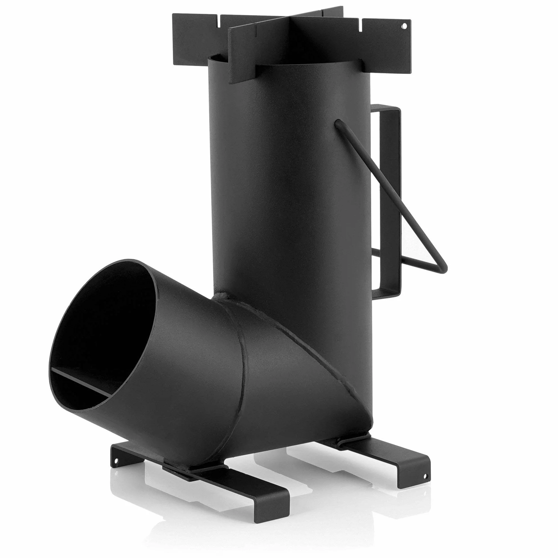 BBQ-Toro - Stufa a razzo #6, Rocket Stove in acciaio spesso 1,5 mm, per forno olandese, padelle e molto altro ancora