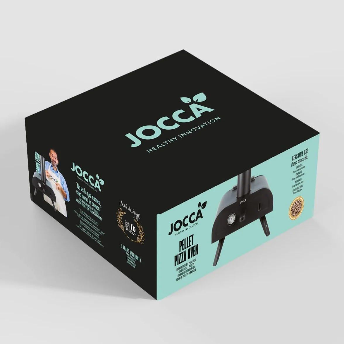 Jocca Stufa a pellet 450°C forno a pellet portatile pizza 33 cm