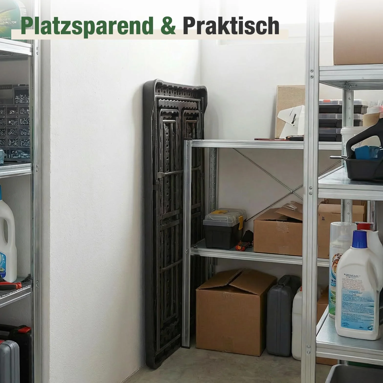 Sekey zestaw stołu z ławami składany plastik 113x61 cm 4 osoby