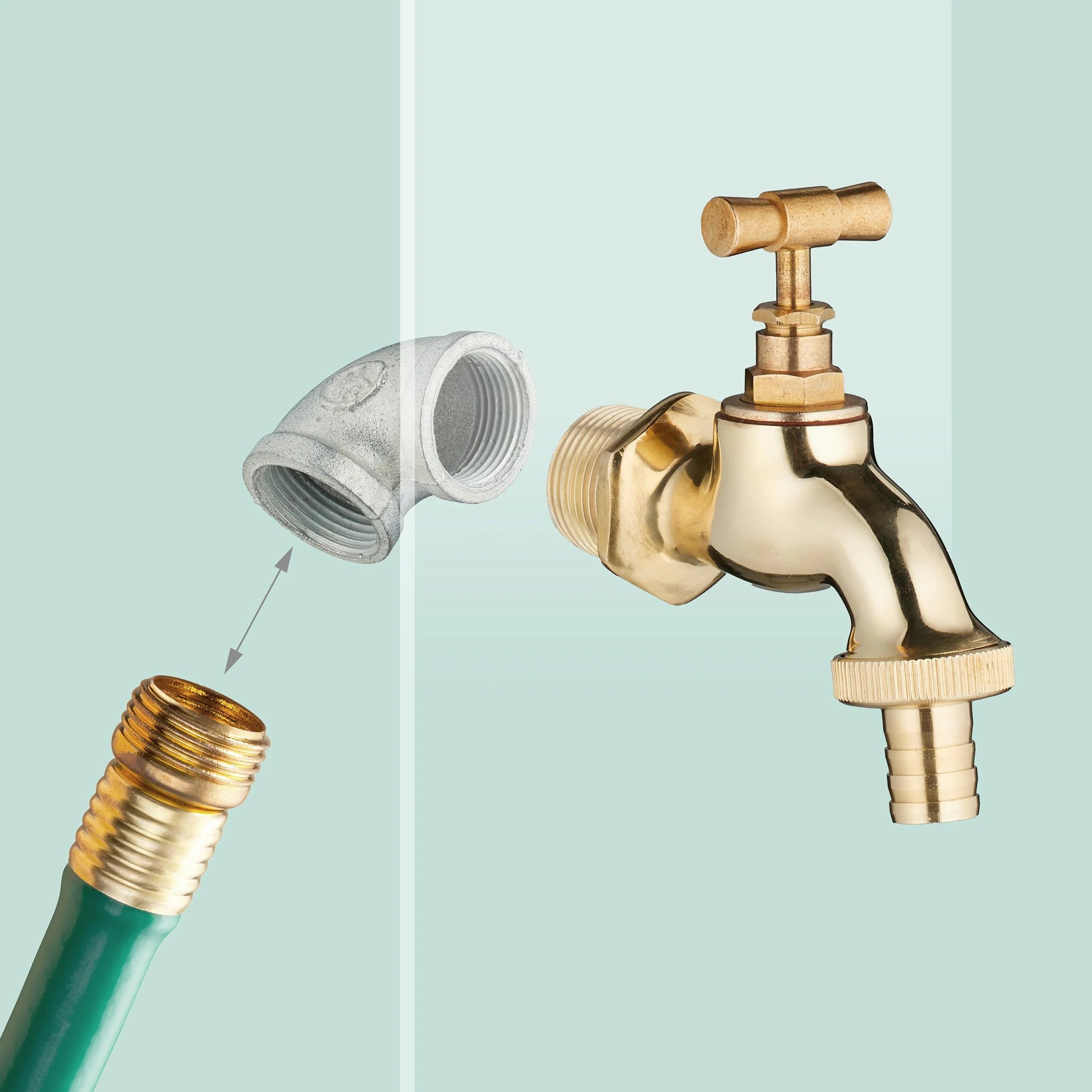 Relaxdays Fontana da Giardino Stile Antico, Fontanella a Colonna con Rubinetto, Vaschetta, Portatubo, 87x26x43 cm, Verde