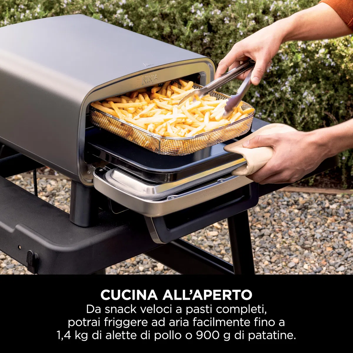 Ninja Artisan Forno elettrico per pizza e friggitrice ad aria MO201EU 30 cm