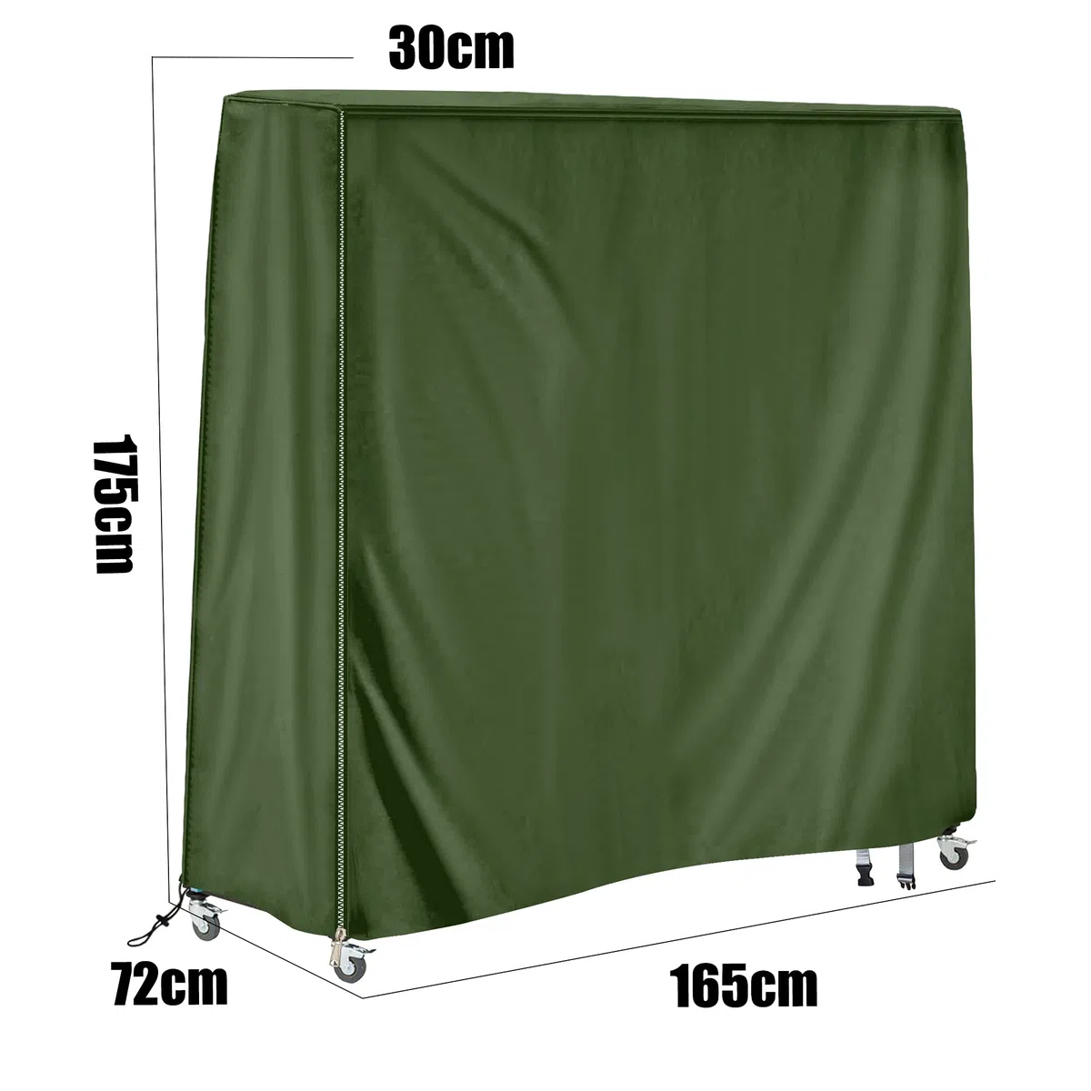 SoGuDio Copertura da Tavolo da Ping Pong，Impermeabile，Parasole，Polvere，Protezione Globale （Verde Scuro）