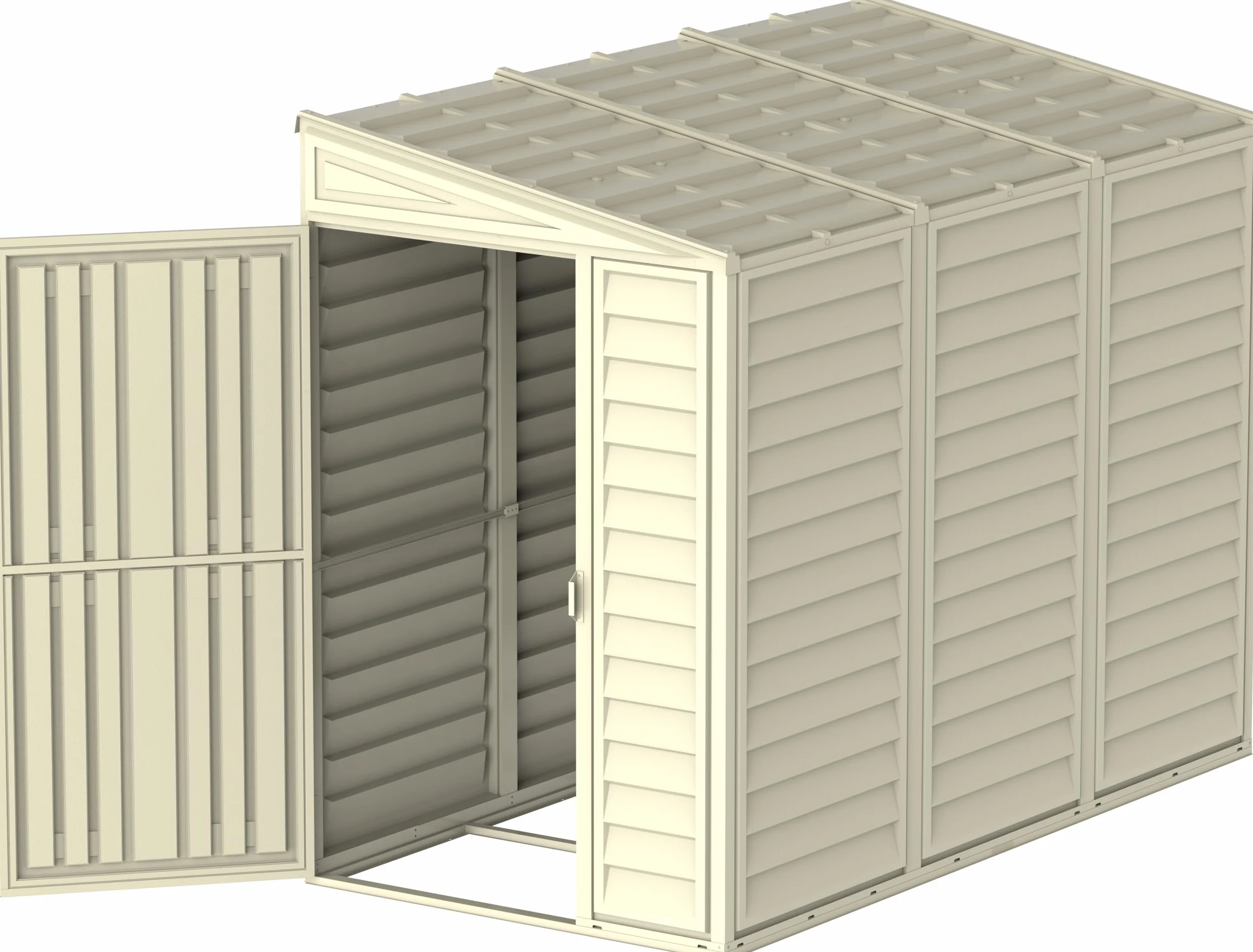 Duramax Plastica Sidemate Shed 1.2 x 2.4 m Avorio