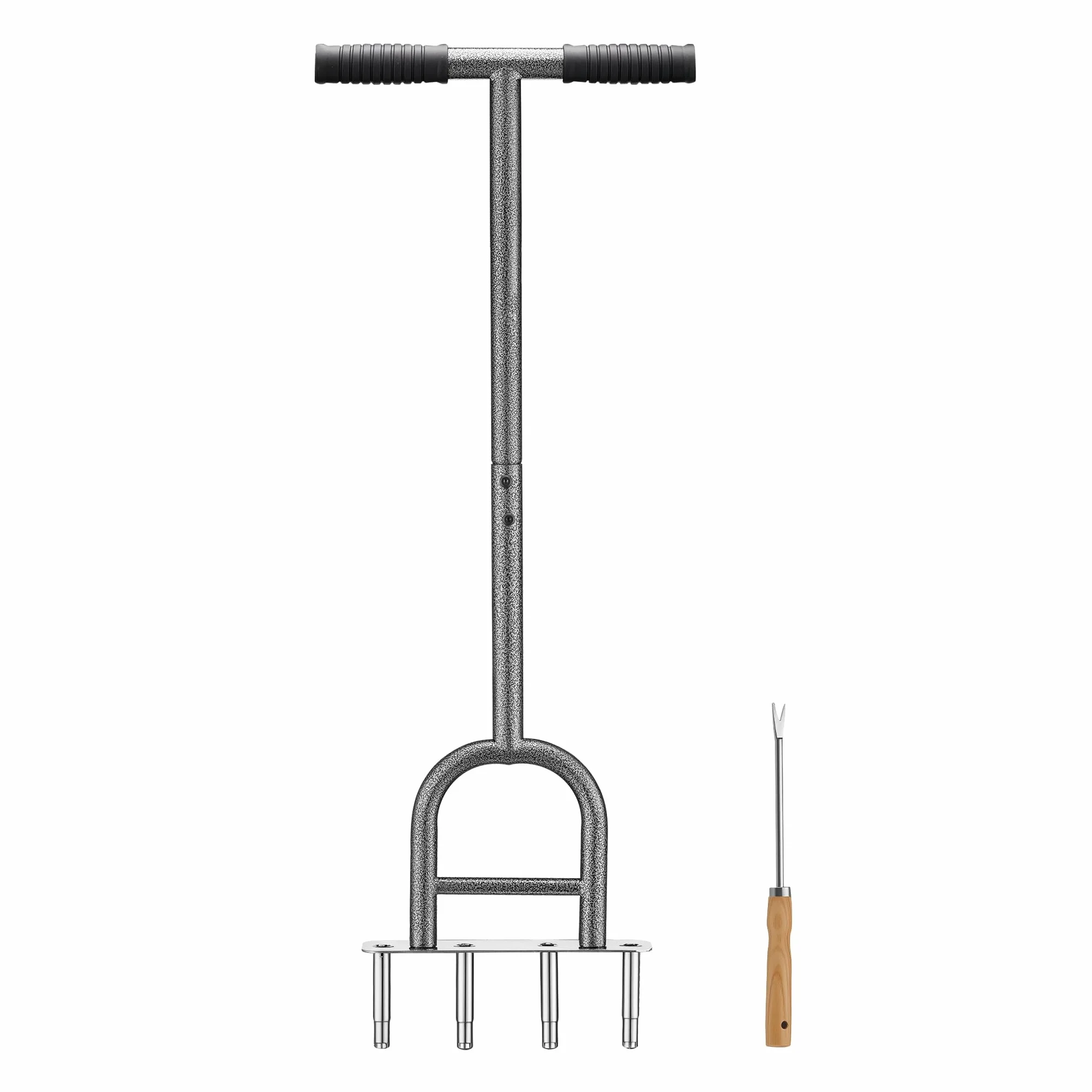Wiltec Carotatrice manuale per prato in acciaio con impugnatura ergonomica a T e 4 fustelle