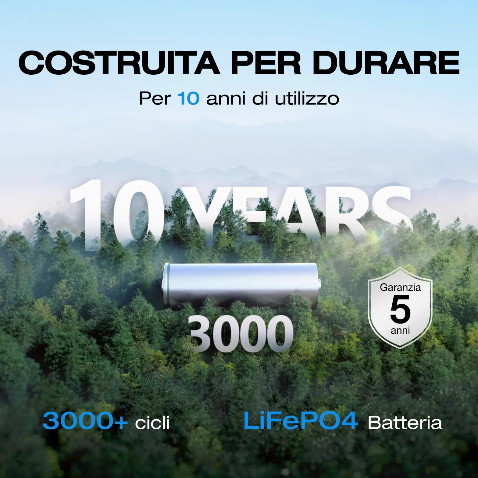 ECOFLOW Centrale Elettrica Portatile RIVER 2 Pro, Batteria LiFeP04 da 768 Wh, Ricarica rapida in 70 min, 3 prese CA da 800 W, Generatore solare per campeggio/camper