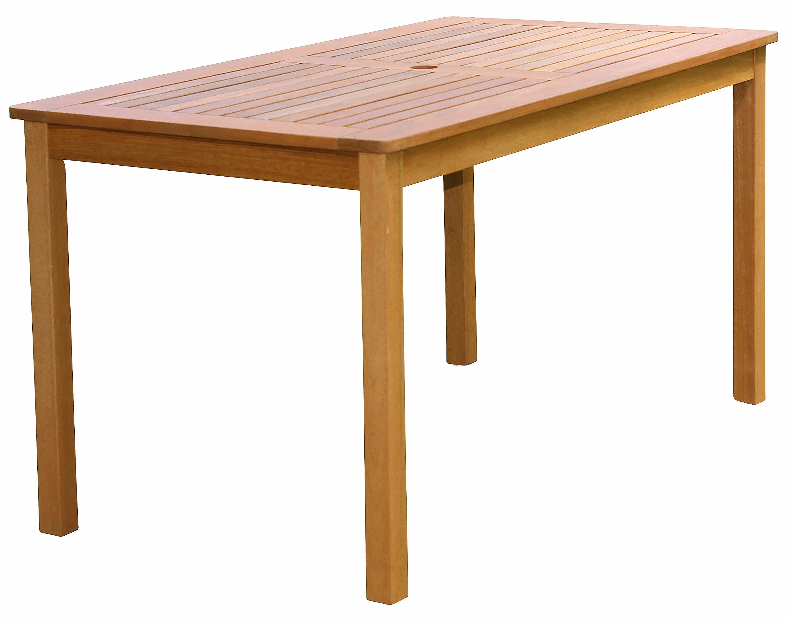 AVANTI TRENDSTORE Set da giardino 5 pezzi in legno tropicale tavolo 135x73,5x75 cm sedie 61x88x62 cm panche 120x88x62 cm