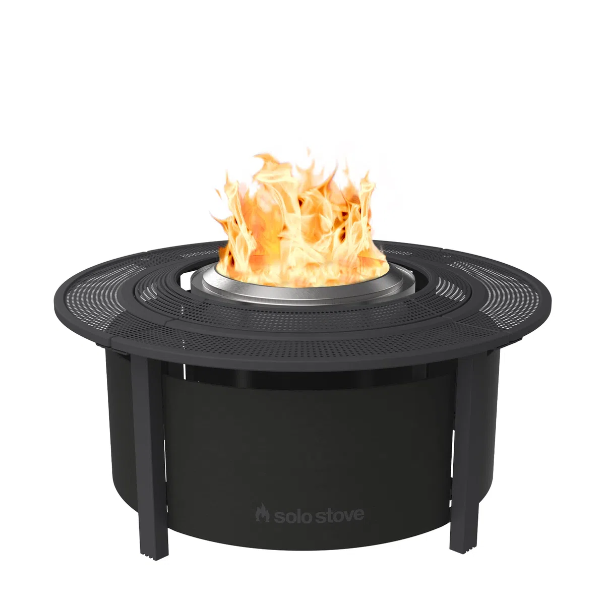 Solo Stove Tavolo Surround per braciere, piccolo | Rialzo per bracieri a legna Ranger e Bonfire, acciaio verniciato a polvere/Tessuto per esterni resistente ai raggi UV, dimensioni (hxd): 51 x 107 cm