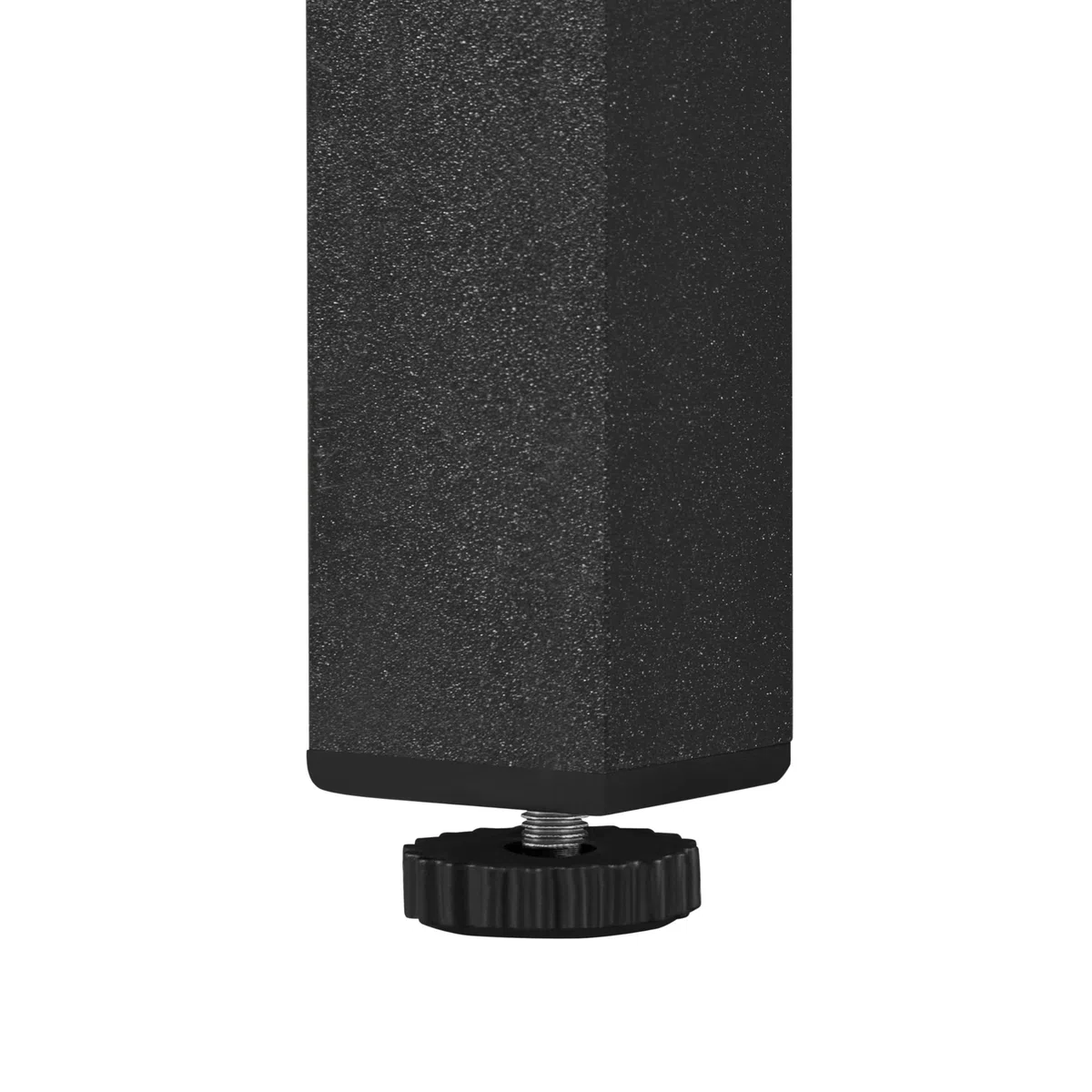 Yaheetech Tavolo da Giardino Esterno Quadrato in Metallo 45×45×45,5 cm Nero