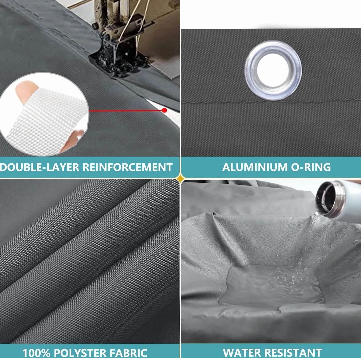 Vela Ombreggiante 4x5M Impermeabile Tenda da Sole Rettangolare Telo Parasole con Protezione UV per Giardino