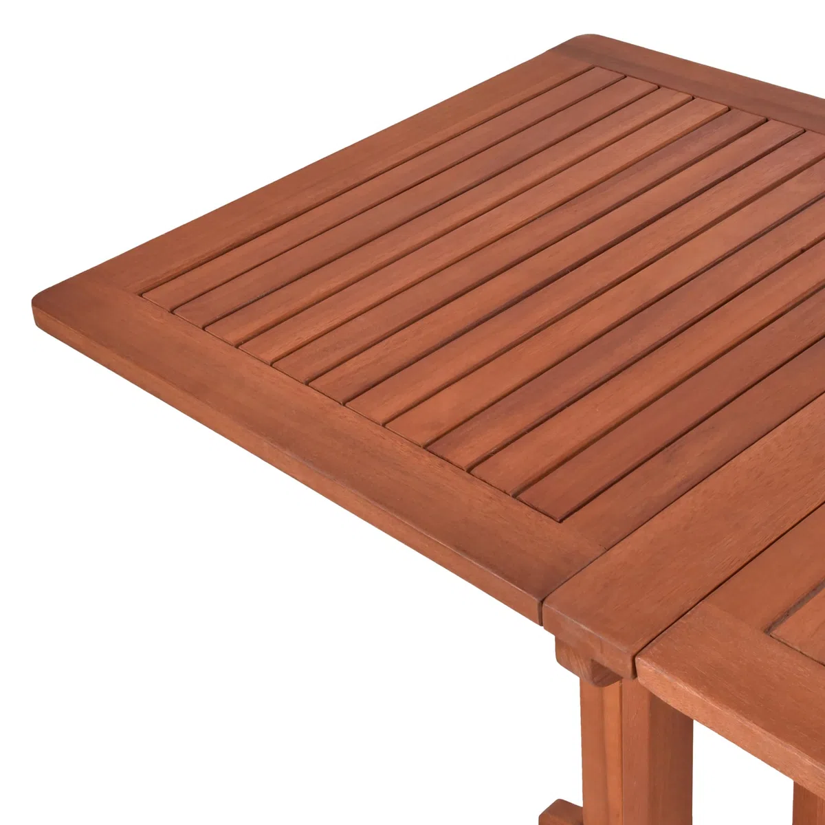 Spetebo Tavolo da balcone Baltimora in legno di eucalipto pieghevole – rettangolare/120 x 70 cm – Tavolo da pranzo per esterni in legno massiccio FSC oliato – Giardino terrazza balcone tavolo per