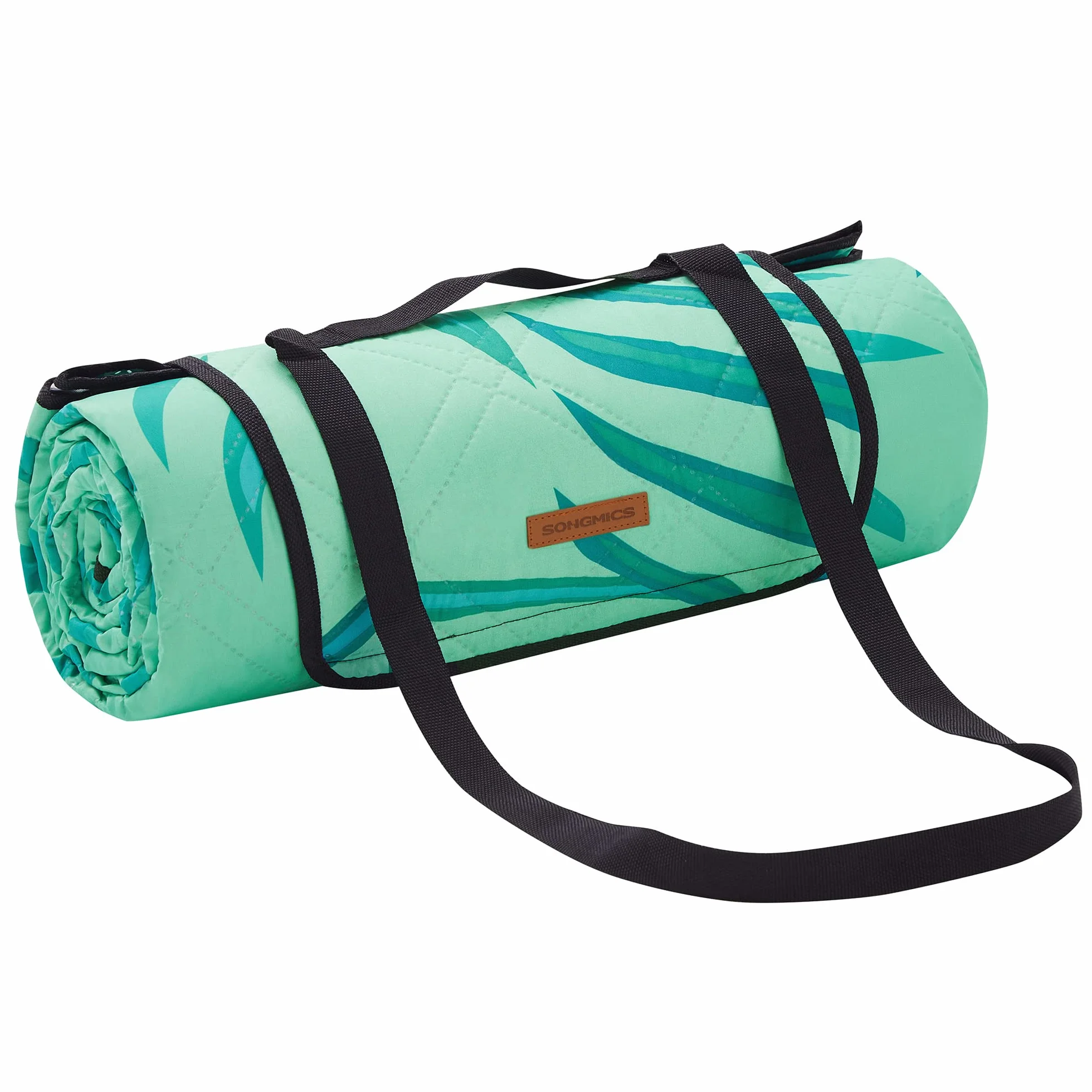 SONGMICS Coperta Picnic 200x200 cm Impermeabile Lavabile Pieghevole Verde GCM001C02