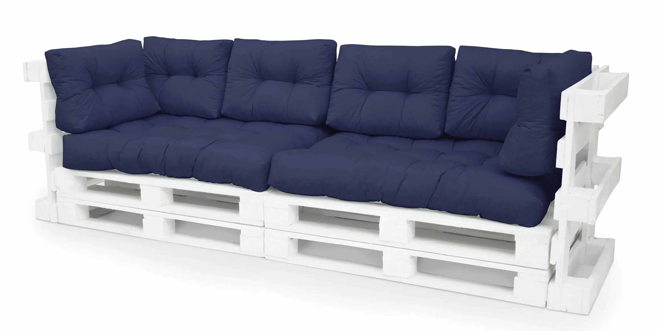 Spatium Cuscini per Pallet Euro Schienale 20 cm di spessore, Blu scuro, 120 x 40